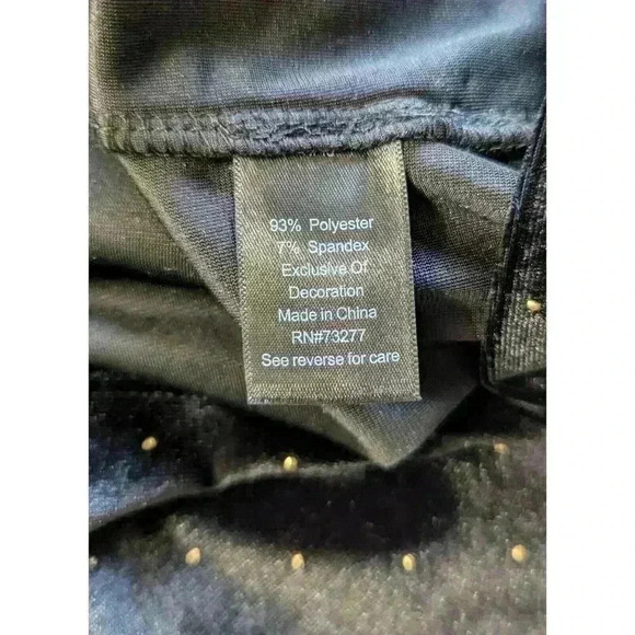 SO Goods 4 Life Long Sleeve Black Velvet Bodycon Cocktail Dress V Neck Size XL - Picture 6 of 8